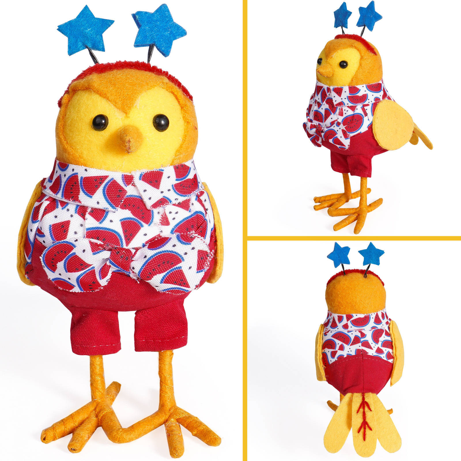 thumbnail image 2 of Adorable Muñeca Pájaro de Verano Una Linda Decoración para el Hogar para los Entusiastas de las Aves que Puede Mejorar su Jardín Terraza Sala de Estar O Traer un Sentido de Alegría y Naturaleza., 2 of 2